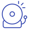Simple alarm bell graphic design